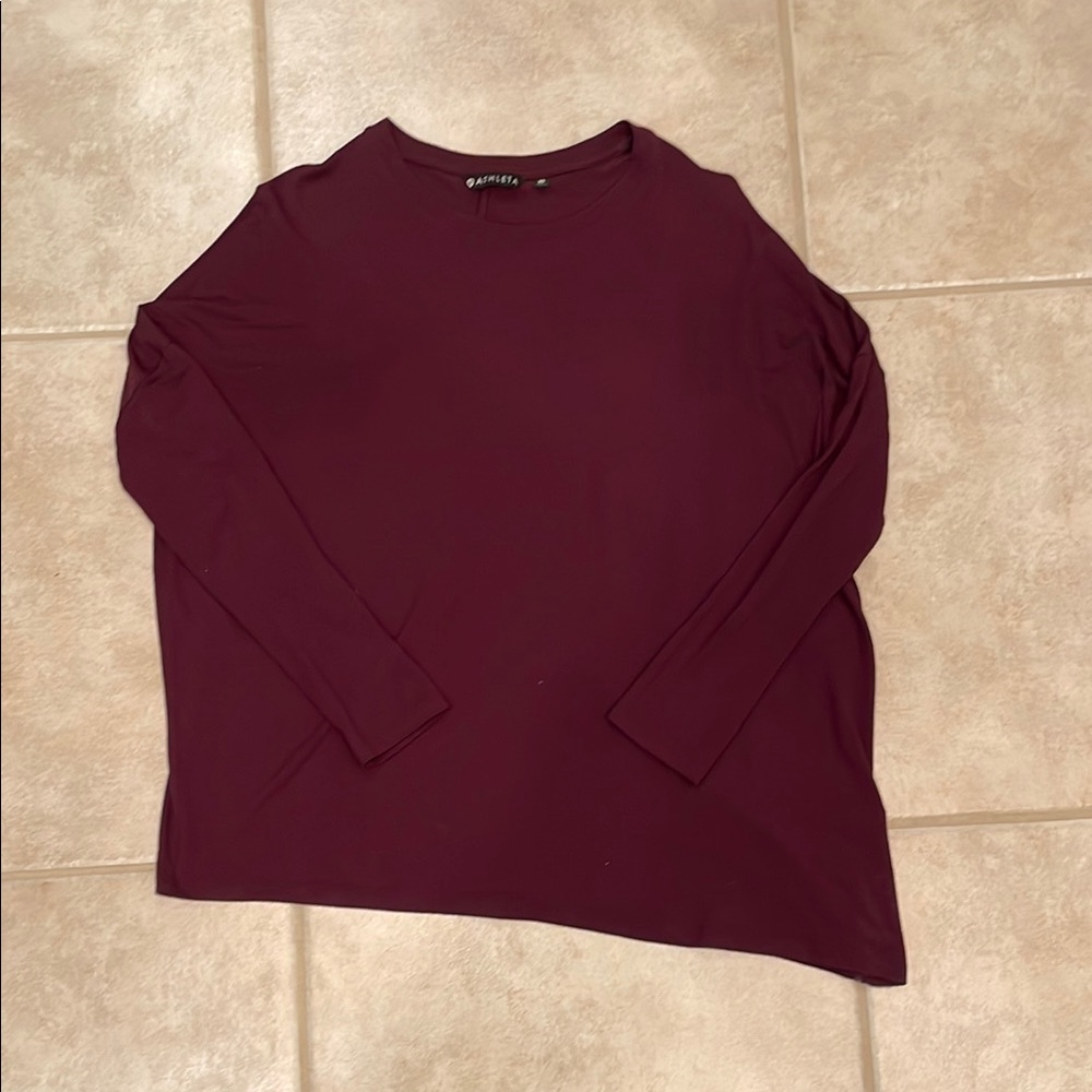 Athleta Asymmetrical Long Sleeve Shirt